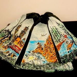 Beautiful tie waist circle skirt
